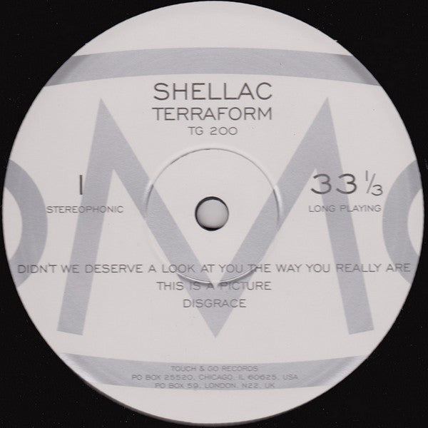 Image of Label Cover of 3054125S: LP - SHELLAC, Terraform (Touch And Go; TG 200, Europe 2010 Reissue, Gatefold, Inner, Download Code)   NEW/NEW