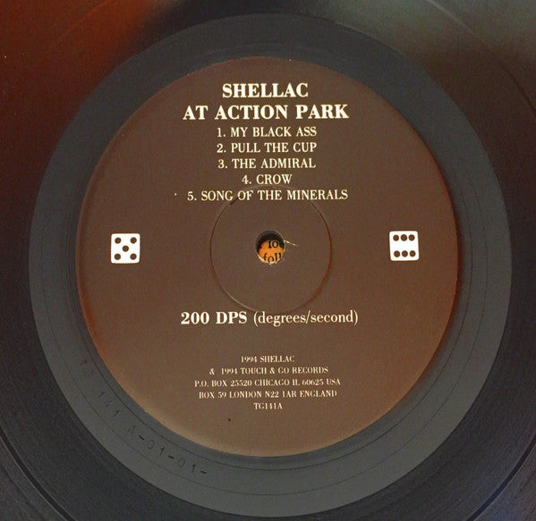 Image of Label Cover of 5214125C: LP - SHELLAC, At Action Park (Touch And Go; TG141LP, US 2006 Reissue, Gatefold, Inner, Download Code / 180 Gram Vinyl, No Shellac Number Four Inside Gatefold)   NEW/NEW