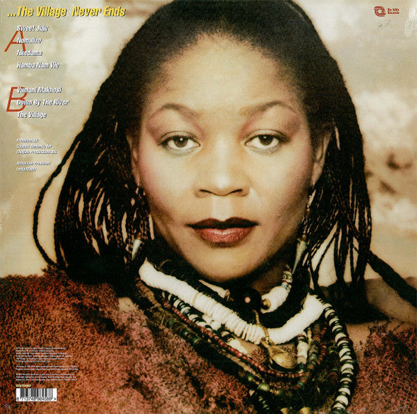 Image of Back Cover of LP - VG+/VG - LETTA MBULU, In The Music......The Village Never Ends (Be With Records; BEWITH006LP, UK 2015 Reissue, Picture Sleeve, 180 Gram Vinyl), ,  - 1826324E