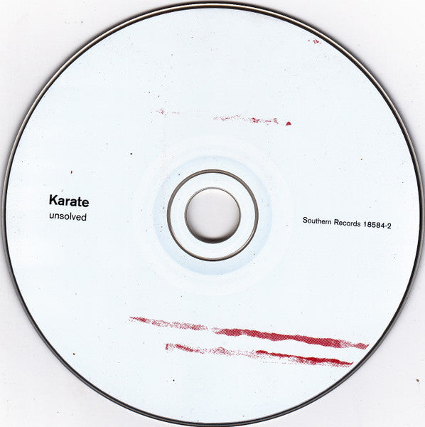 Image of Label Cover of CD - VG+/VG+ - KARATE, Unsolved (Southern Records; 18584-2, UK 2000, Jewel Case), ,  - 1916269C
