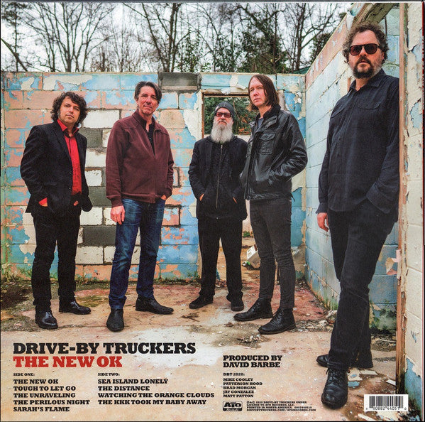 Image of Back Cover of LP - VG+/VG+ - DRIVE-BY TRUCKERS, The New OK (ATO Records; ATO0542, Europe 2020, Insert, Red Vinyl), Still In Opened Shrinkwrap With Hype Sticker,  - 3446051S