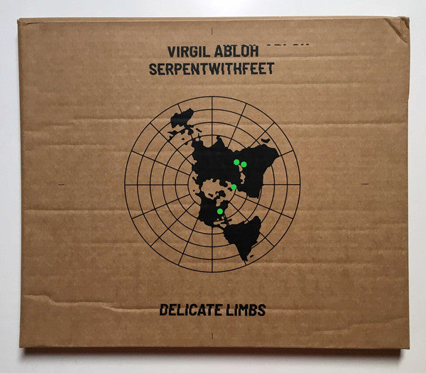 Image of Front Cover of LP - M/M - VIRGIL ABLOH, SERPENTWITHFEET, Delicate Limbs (Dark Grey; 19439788301, UK 2021, Printed Brown Mailer Box, Inner), ,  - 3316631C
