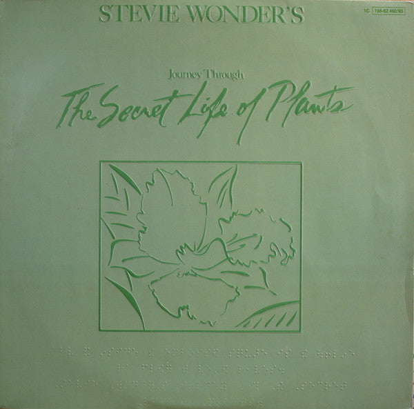 Image of Front Cover of 2xLP - G+/VG+ - STEVIE WONDER, Journey Through The Secret Life Of Plants (Motown; 1C 198-62 492/93, EMI Electrola    1C 198-62 492/93, Germany 1979, Triple Gatefold, braille front ), Sticker Residue on Sleeve,  - 2326309E