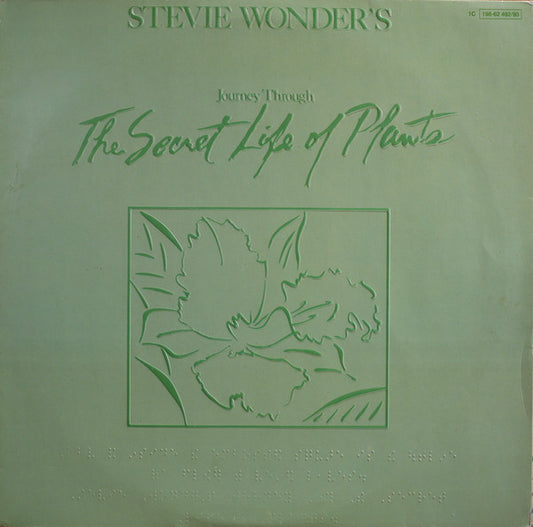 Image of Front Cover of 2xLP - G+/VG+ - STEVIE WONDER, Journey Through The Secret Life Of Plants (Motown; 1C 198-62 492/93, EMI Electrola    1C 198-62 492/93, Germany 1979, Triple Gatefold, braille front ), Sticker Residue on Sleeve,  - 2326309E