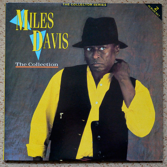 Image of Front Cover of 2xLP - G+/VG+ - MILES DAVIS, The Collection (Castle Communications; CCSLP 243, UK 1990, Gatefold), Sleeve has some wear / damage at bottom of spine, ripped and old sticker on front, wear and scuffs,  - 2816284C