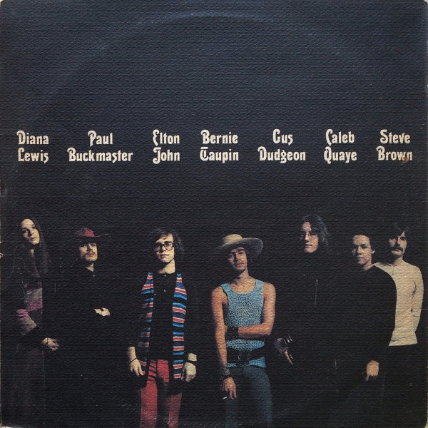 Image of Back Cover of LP - VG/VG - ELTON JOHN, Elton John (DJM Black Yellow and Silver; DJLPS 406, UK 1970, Textured Gatefold, Translucent Red vinyl. ), ,  - 1426195E