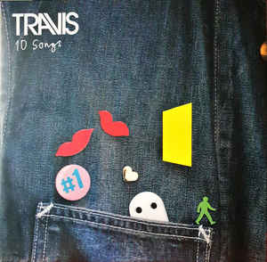 Image of Front Cover of 2xLP - VG+/VG+ - TRAVIS, 10 Songs (Red Telephone Box; 538619891, Europe 2020, Gatefold, 2 Inners, Red Vinyl plus Bonus Blue Vinyl Demos LP), With signed art print,  - 1646170S