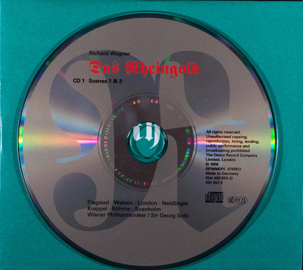 Image of Label Cover of 14xCD - VG+/VG+ - RICHARD WAGNER, SIR GEORG SOLTI, Der Ring Des Nibelungen (Decca ; 455 555-2, Europe 1997, Box Set, Booklet), ,  - 1736253E