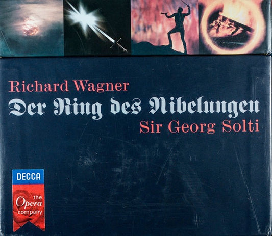 Image of Front Cover of 3325197E: 14xCD - RICHARD WAGNER, SIR GEORG SOLTI, Der Ring Des Nibelungen (Decca ; 455 555-2, Europe 1997, Box Set, Booklet)   VG+/VG+