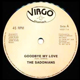 Image of Front Cover of 12" - /VG+ - THE SADONIANS / JACKIE DALE, Goodbye My Love / Woman In Love (Virgo Stomach; VG017, UK 1980s), ,  - 2616417C