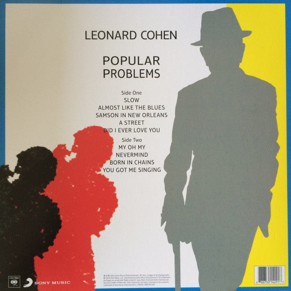Image of Back Cover of LP - VG+/EX - LEONARD COHEN, Popular Problems (Columbia; 88875014291, Europe 2014, No CD), Stickered Plastic Outer Sleeve,  - 2726153E