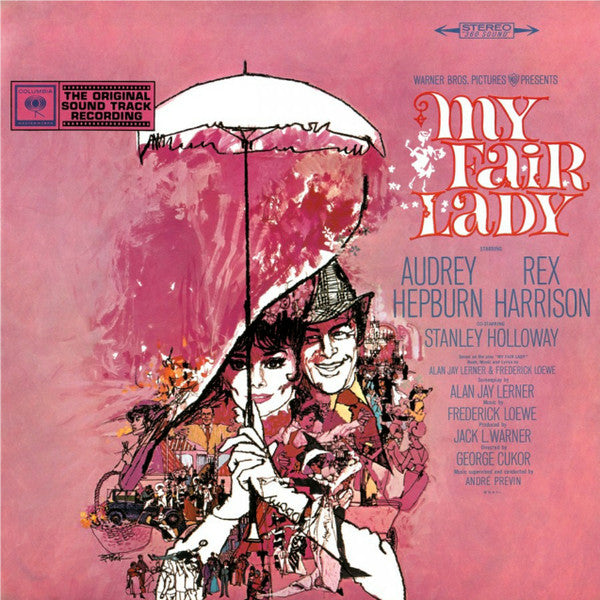 Image of Front Cover of 2xLP - VG+/VG+ - AUDREY  HEPBURN, REX HARRISON, My Fair Lady (Music On Vinyl; MOVATM076, Europe 2016 Reissue, Gatefold, Official Stickered Outer Plastic Sleeve, Limited Edition, Numbered, Expanded Edition, Pink Vinyl), Nice clean copy. Number 379/750.,  - 3746120S