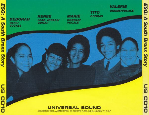 Image of Back Cover of CD - VG+/VG+ - ESG, ESG: A South Bronx Story (Universal Sound; US CD10, UK 2000, Card Slipcase with Jewel Case inside), ,  - 2716353C