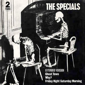 Image of Front Cover of 12" - VG+/VG+ - THE SPECIALS, Ghost Town / Why? / Friday Night, Saturday Morning (Two-Tone Records; CHS TT 1217, UK 1981, Picture Sleeve), ,  - 1926279E