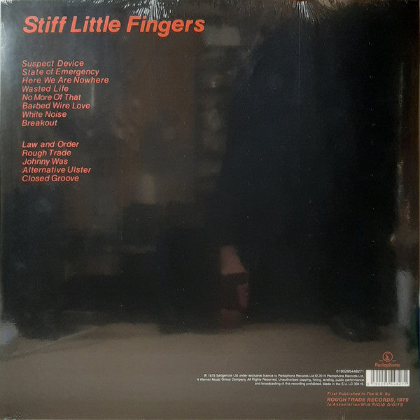 Image of Back Cover of 4555093S: LP - STIFF LITTLE FINGERS, Inflammable Material (Parlophone; 0190295448271, Europe 2019, Picture Sleeve, Inner)   NEW/NEW