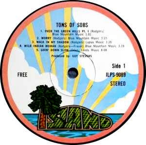 Image of Label Cover of 4624022E: LP - FREE, Tons of Sobs (Island Pink Rim; ILPS 9089, UK 1971 Reissue, Gatefold, Company Inner, A3 / B3.)   VG/VG