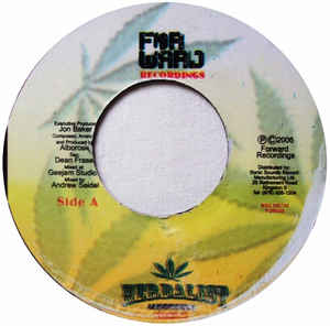 Image of Front Cover of 7" - /VG - ALBOROSIE, Herbalist / Herbadub (Forward Recordings; FOR005, Jamaica 2006), Foggy press, strong VG.,  - 0726282E