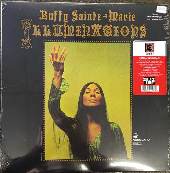 Image of Front Cover of LP - EX/EX - BUFFY SAINTE-MARIE, Illuminations (Craft Recordings; CR00264, US 2019 Reissue, Insert, Yellow Vinyl), ,  - 4226064E