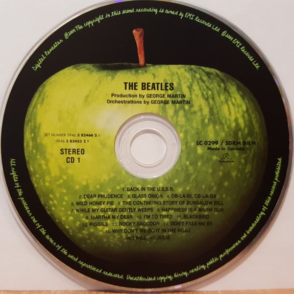 Image of Label Cover of 2xCD - EX/EX - THE BEATLES, The Beatles (Apple Records; 0946 3 82466 2 6, UK 2009 Reissue, Digipak, Booklet & Poster, Mini Poster), ,  - 2836037E