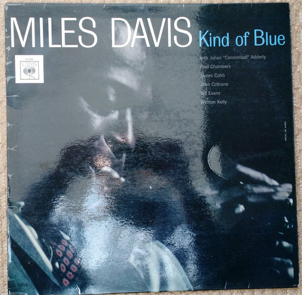 Image of Front Cover of LP - G/G - MILES DAVIS, Kind of Blue (CBS Orange (33 1/3 On Label); S BPG 62066, UK 1968 Reissue, Front Laminated Non Flipback G&L Sleeve, Stereo, Misprint B1 'All Blue' on Label, 'E.J. Day Group' printer credits.), Scratches across the full A-side. Causes light static throughout, with very slight popping on A3. Plays much closer to G+. Writing on back of sleeve. Slight tear on opening.,  - 1946321S