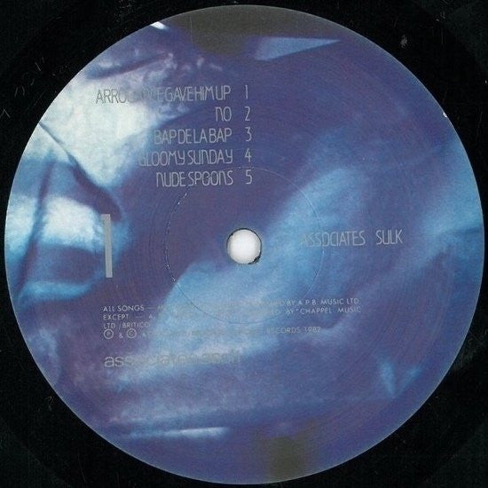 Image of Label Cover of LP - VG/VG - THE ASSOCIATES, Sulk (Associates; ASCL 1, UK 1982, A5 / B4), ,  - 2226426E