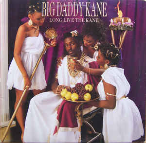 Image of Front Cover of LP - VG/G+ - BIG DADDY KANE, Long Live The Kane (Cold Chillin'; 925 731-1, Europe 1988), Sticker ghosts and wear / creases on sleeve,  - 1316630C