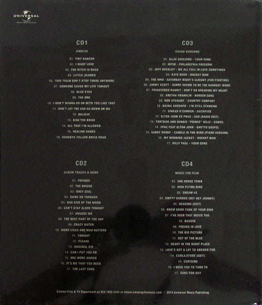 Image of Back Cover of 4xCD - VG/VG+ - ELTON JOHN, Elton John (Universal Music Publishing; none,   2014, Promo Only, Book Sleeve), SEALED, Corner Bump,  - 2056149S