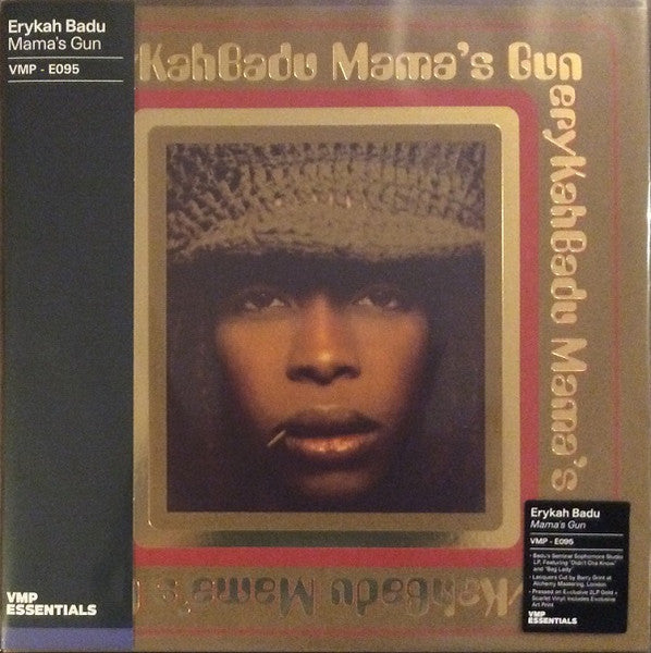 Image of Front Cover of 2xLP - EX/EX - ERYKAH BADU, Mama's Gun (Motown / Vinyl Me, Please; B0032614-01, US 2020 Reissue, Foil Embossed Gatefold Sleeve, Insert, Print, Scarlet Vinyl & Gold Vinyl, With Obi), ,  - 3746440S