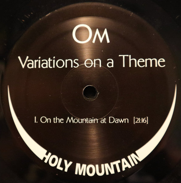 Image of Label Cover of 5014317C: LP - OM, Variations On A Theme (Holy Mountain; 77525LP, US , Insert, Silver Vinyl)   NEW/NEW