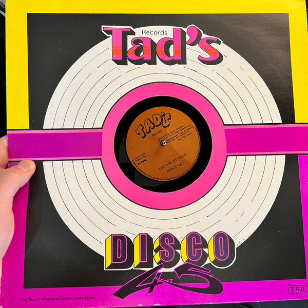 Image of Front Cover of 12" - VG+/VG - HORACE ANDY, You Are My Angel (Tad's Record; TRD 131184, UK 1984, Company Sleeve), Light scuffs, plays VG+. In lovely company sleeve.,  - 0816537C