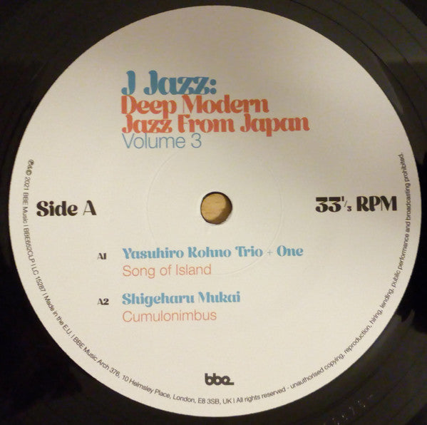 Image of Label Cover of 3xLP - NEW/NEW - VARIOUS, J Jazz: Deep Modern Jazz From Japan (Volume 3) (BBE; BBE652CLP, UK 2021, Gatefold, Insert), ,  - 1036222E