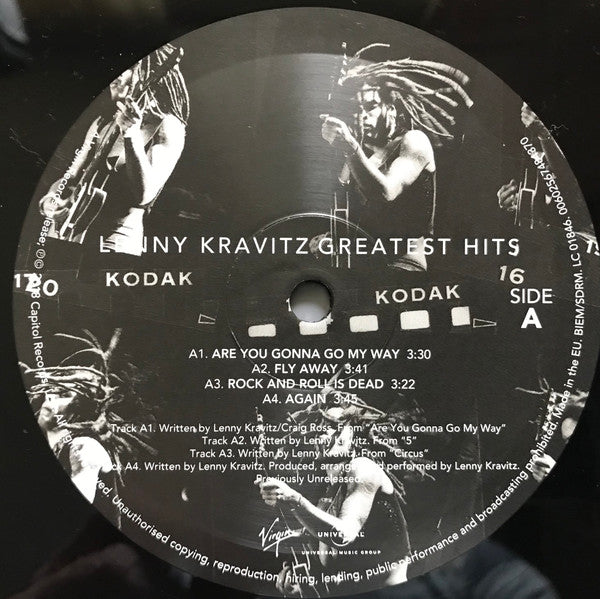 Image of Label Cover of LP - EX/EX - LENNY KRAVITZ, Greatest Hits (Virgin; 00602567284949, Europe 2018 Reissue, Gatefold, 2 Inners, 180 Gram Vinyl), Opened Instore, Still In Shrinkwrap,  - 3146231S