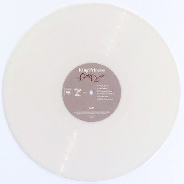 Image of Label Cover of LP - EX/EX - KING PRINCESS, Cheap Queen (Columbia; 19075997161, Europe 2019, Gatefold, Poster, White Marble Vinyl.), Still In Opened Shrinkwrap With Hype Sticker,  - 4216723C