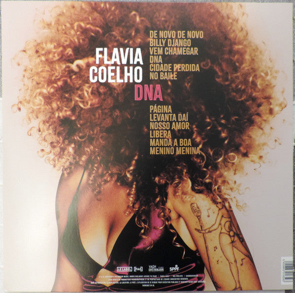 Image of Back Cover of LP - EX/VG+ - FLAVIA COELHO, DNA ([PIAS] Le Label; PIASLL143LP, France 2019, Inner), Still in stickered shrinkwrap,  - 1646114S