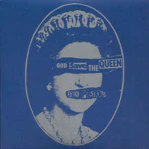 Image of Front Cover of 3725133E: 7" - SEX PISTOLS, God Save The Queen / Did You No Wrong (Virgin; VS 181, Europe 2007 Reissue, Picture Sleeve, Heavy Vinyl) Strong VG+  EX/VG+