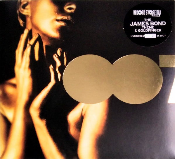 Image of Front Cover of 7" - VG+/VG+ - VARIOUS, 007: The James Bond Theme & Goldfinger (Silva Screen; SIL71638, UK 2021, Hype Stickered, Gold Foil Blocked Sleeve, Numbered, Limited Edition), No. 0052/2007.,  - 3016285C