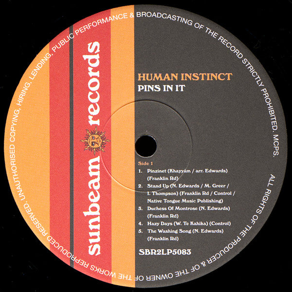 Image of Label Cover of 2xLP - VG+/EX - HUMAN INSTINCT, Pins In It (Sunbeam Records; SBR2LP5083, UK 2011 Reissue, Gatefold, Insert), ,  - 3926453E