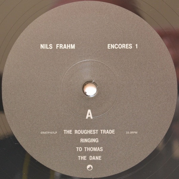 Image of Label Cover of 12" EP - VG+/VG+ - NILS FRAHM, Encores 1 (Erased Tapes; ERATP107LP, UK 2018, Card Sleeve, Black Inner), Some very faint hairlines,  - 2316122C