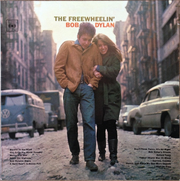 Image of Front Cover of LP - VG/G+ - BOB DYLAN, The Freewheelin' Bob Dylan (CBS Smooth Orange (33 1/3 On Label); 62193, UK 1973 Reissue, Non-Flipback Laminated Front E.J. Day Sleeve, Stereo), Side 1 is strong VG+, Side 2 is quite fogged and plays with a little surface noise, Light sleeve wear. ,  - 1416224C