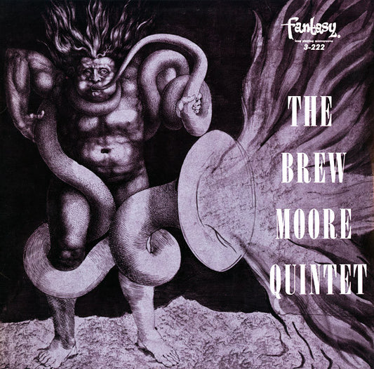 Image of Front Cover of 0115205C: LP - BREW MOORE, The Brew Moore Quintet (Fantasy; F-3-222, US 1984 Reissue, Mono)   VG/VG+