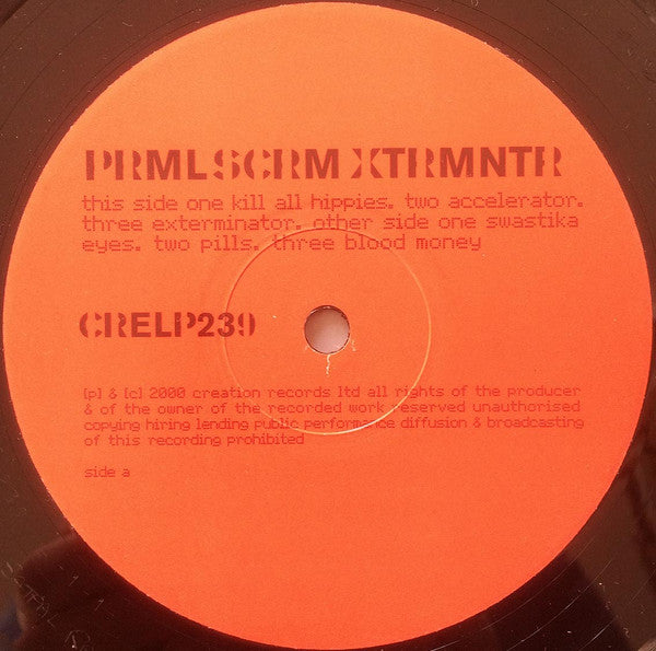 Image of Label Cover of 2xLP - VG/VG - PRIMAL SCREAM, Exterminator (XTRMNTR) (Creation Records; CRELP239, UK 2000, 2 Inners & Insert, 180 Gram Vinyl), ,  - 4216369C