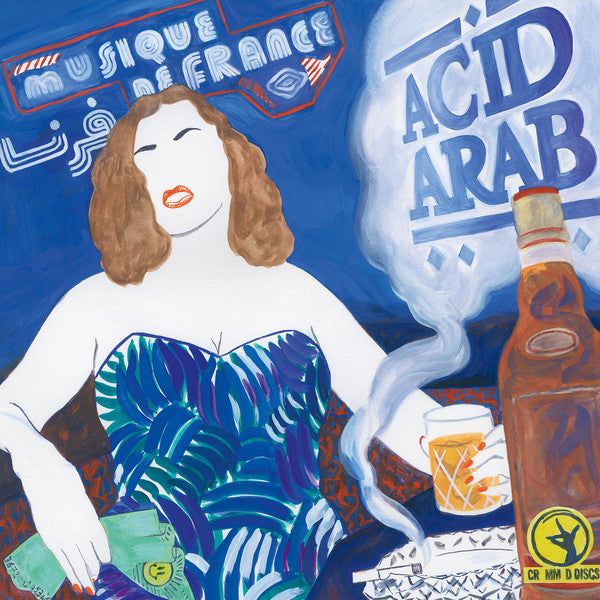 Image of Front Cover of 2xLP - VG+/G+ - ACID ARAB, Musique De France (Crammed Discs  ; CRAM 272 DLP, Belgium 2016, Picture Sleeve, 2 Inners), Lighter marks only,  - 2216427C