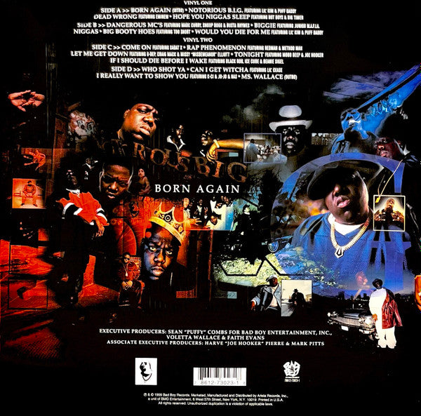 Image of Back Cover of 2xLP - VG/G - NOTORIOUS BIG, Born Again (Bad Boy; 78612-73023-1, US 1999, Insert), ,  - 4126017E
