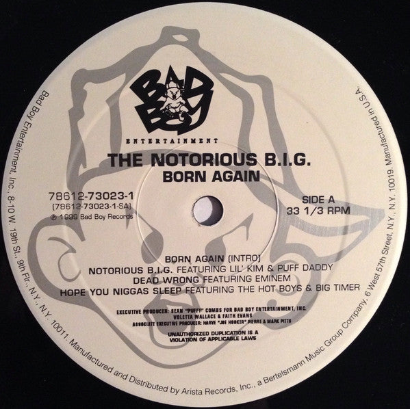 Image of Label Cover of 2xLP - VG/G - NOTORIOUS BIG, Born Again (Bad Boy; 78612-73023-1, US 1999, Insert), ,  - 4126017E