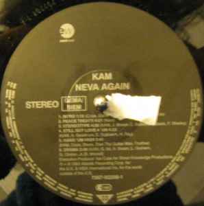 Image of Label Cover of LP - VG/VG+ - KAM, Neva Again (EastWest; 7567-92208-1, Europe 1993, Picture Sleeve), Light marks. Strong VG+. Sticker residue on sleeve.,  - 4446103S