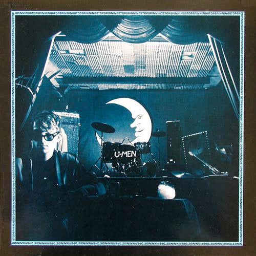 Image of Front Cover of 4124032E: LP - U-MEN, Stop Spinning (Homestead Records  ; HMS024, US 1985) Sleeve has many small creases. Some light marks on the vinyl.  VG/VG