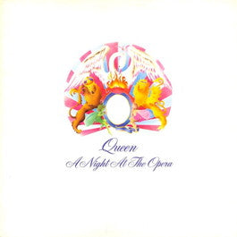 Image of Front Cover of LP - VG/VG - QUEEN, A Night At The Opera (EMI; EMTC 103, UK 1975, Embossed Gatefold Sleeve, Inner With 3 Cut Corners, Side 1 YAX 5063-2 / Side 2 YAX 5064-3 & Blairs.), Two Scuffs on Front Sleev,  - 2526132E