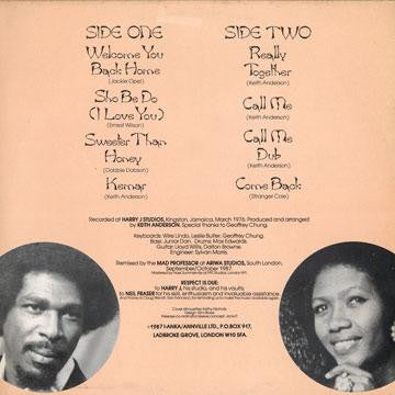 Image of Back Cover of LP - VG/VG - BOB ANDY & MARCIA GRIFFITHS, Really Together (I-Anka; AV003STLP, UK 1987), ,  - 4126126E