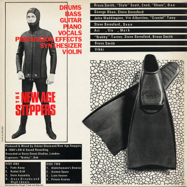 Image of Back Cover of LP - VG/VG+ - NEW AGE STEPPERS, The New Age Steppers (On-U Sound; ON-U-L.P. 1, UK 1981), Sleeve a little age discoloured with a small corner stain bottom left.,  - 3816408C