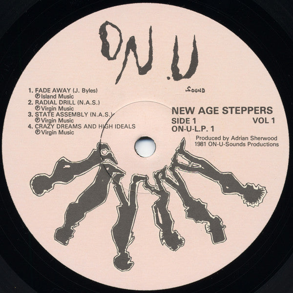 Image of Label Cover of LP - VG/VG+ - NEW AGE STEPPERS, The New Age Steppers (On-U Sound; ON-U-L.P. 1, UK 1981), Sleeve a little age discoloured with a small corner stain bottom left.,  - 3816408C